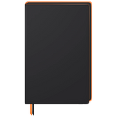 Notizbuch Premium „Neon“ | A5, punktiert, neonorange/schwarz